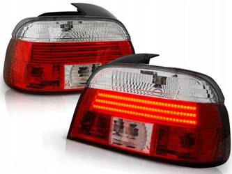 Lampy tylne diodowe nowe BMW 5 E39 SEDAN 95-00 RED WHITE LED