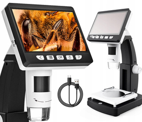 Mikroskop cyfrowy 1000x wyświetlacz LCD IPS 1080P