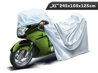 Pokrowiec na motocykl "XL" 245x105x125 cm, 3-warstwy, odblaski