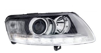 Reflektory lampy Audi A6 C6 CHROM swiatła dzienne RL