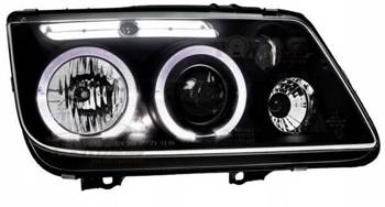 Reflektory lampy przednie VW Bora BLACK RINGI