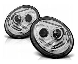 Reflektory lampy przednie ringi chrome VW New Beet
