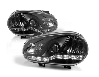 Reflektory przednie VW Golf IV BLACK DAYLIGHT
