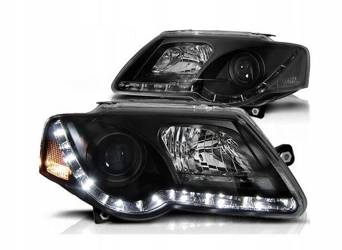 Reflektory przednie VW Passat B6 3C BLACK DAYLIGHT