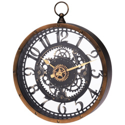 Zegar ścienny brązowy 26,5 cm