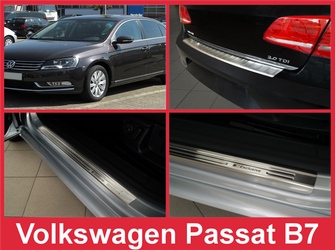 Zestaw (Nakładka na zderzak tylny + nakładki progowe) do Volkswagen Passat B7