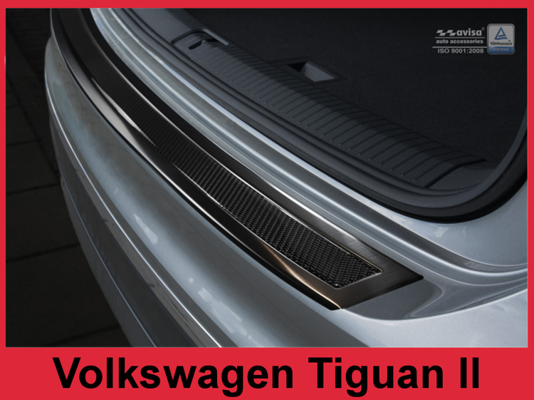 Nakładka (na zderzak tylny do Volkswagen Tiguan 2 Carbon