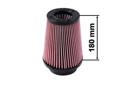 Filtr stożkowy TURBOWORKS H:180mm OTW:60-77mm Purple