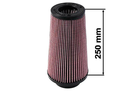 Filtr stożkowy TURBOWORKS H:250mm OTW:80-89mm Purple
