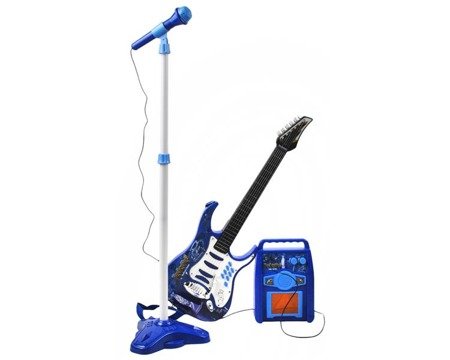Gitara elektryczna + mikrofon + wzmacniacz nieb