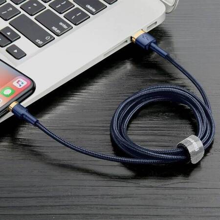 Kabel USB Lightning Baseus Cafule 1.5A 200 cm złoto-granatowy