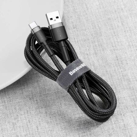 Kabel USB do USB-C Baseus Cafule 2A 300 cm szaro-czarny