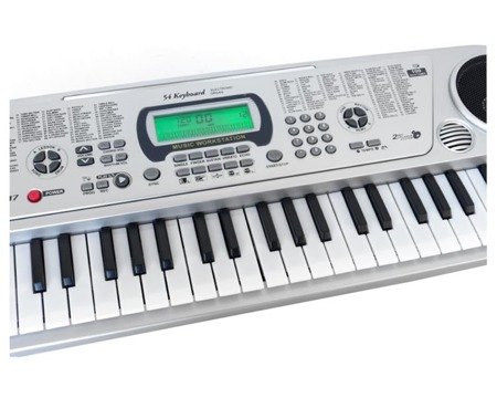 Keyboard organy z mikrofonem 54 klawiszy LCD