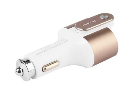 Ładowarka MYWAY 12/24V 2x USB 4.2A AUTO ID + słuchawka Bluetooth na magnesie