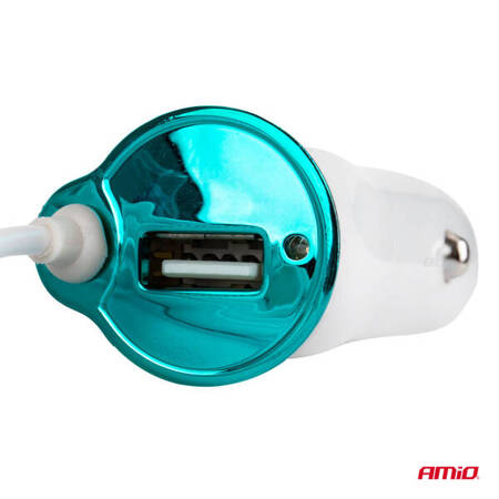 Ładowarka samochodowa USB + microUSB + iPhone lighting PCH-05