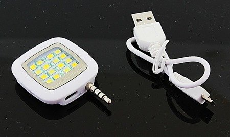 Lampa do selfie podświetlenie LED Mini Jack do telefonu