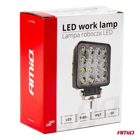 Lampa robocza AWL05 16 LED FLAT 9-60V