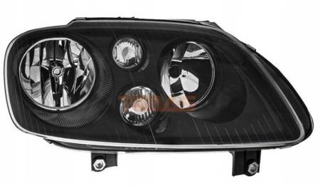 Lampy przednie reflektory VW Touran / Caddy Black Depo