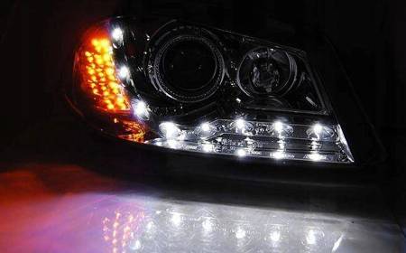 Lampy reflektory Seat Ibiza 6l 02-08 chrome led