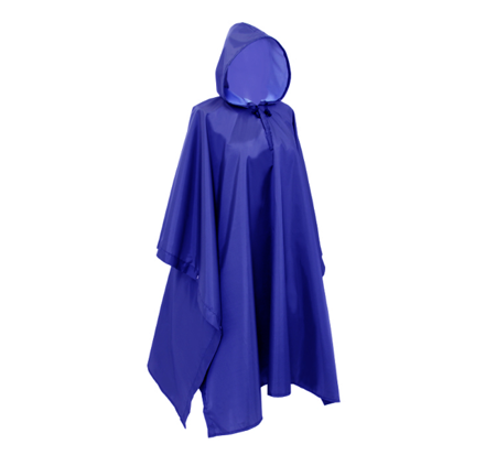 Lekka peleryna poncho płaszcz przeciwdeszczowa XL Niebieska