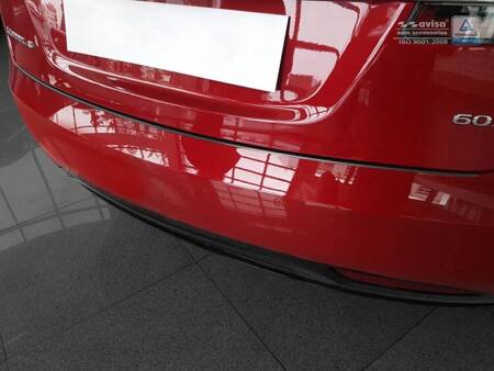 Nakładka na zderzak tylny Tesla model S Carbon+Stal
