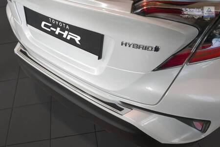 Nakładka na zderzak tylny.do Toyota C-HR Carbon+Stal