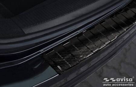 Nakładka na zderzak tylny do Volkswagen Sharan 2 (Carbon Fiber)