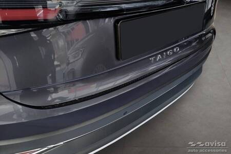 Nakładka na zderzak tylny do Volkswagen Taigo Carbon
