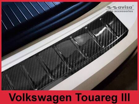 Nakładka na zderzak tylny do Volkswagen Touareg 3 Carbon