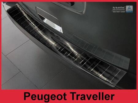 Peugeot Traveller Czarna Nakładka (listwa) ochronna na zderzak tylny