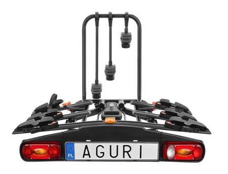 Platforma bagażnik rowerowy Aguri Active Bike 3 rowery black
