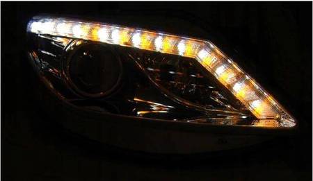 Reflektory Seat Ibiza 6J 08-12 chrom kierunek led