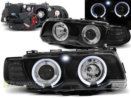 Reflektory przednie BMW E38 RINGI D2S