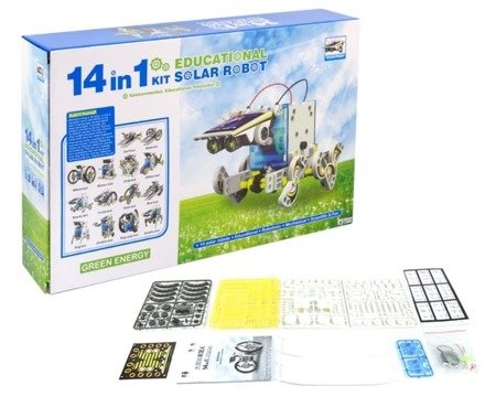 Robot solarny zestaw 14w1 kreatywna zabawka