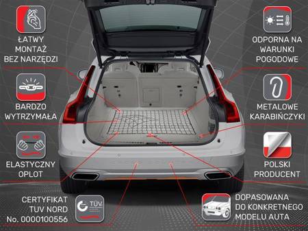 Siatka do bagażnika Skoda Superb II Sedan/Liftback (przednia siatka) 2008-2015