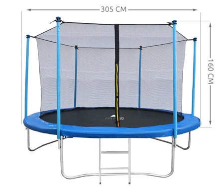 Siatka ochronna do trampoliny na 6 słupków 10ft 305cm