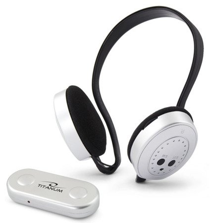Słuchawki bezprzewodowe z odbiornikiem FM MP3