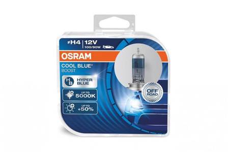 Żarówka halogenowa Osram H4 12V 100/90W P43t Cool Blue Boost 5000K / 2szt.