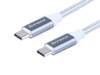 Kabel MYWAY do ładowania i synchronizacji, w oplocie z mikrofibry, 120 cm, USB-C > USB-C v3.0