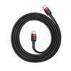 Kabel USB-C do USB-C PD Baseus Cafule PD 2.0 QC 3.0 60W 200 cm (czarno-czerwony)