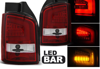 Lampy tylne diodowe VW T5 03-09 RED WHITE LED BAR